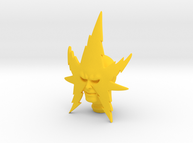 Mego Eletro 1:9 Scale Custom Head in Yellow Processed Versatile Plastic