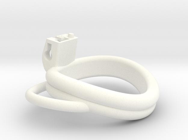 Cherry Keeper Ring G2 - 51mm Double Handles in White Processed Versatile Plastic