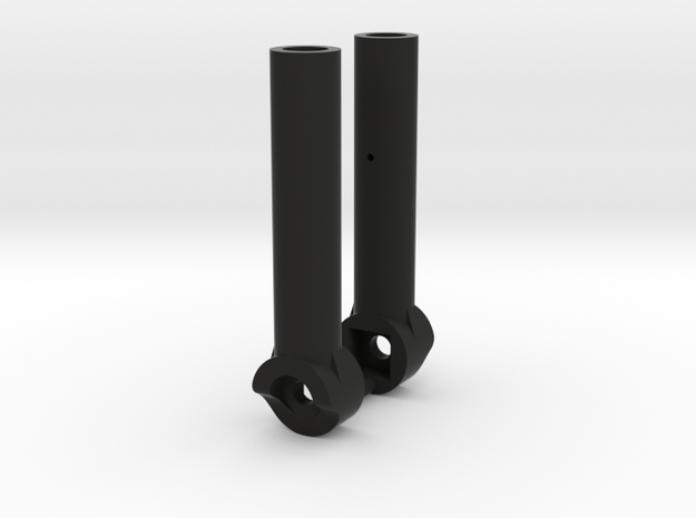 M38 - body mounts straight (pair) in Black Natural Versatile Plastic