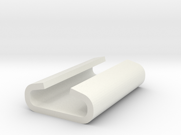 Rail Fishplate - Gauge 1 (1/32) in White Natural Versatile Plastic: 1:32