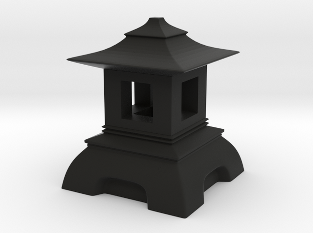 Japanese_lantern in Black Premium Versatile Plastic
