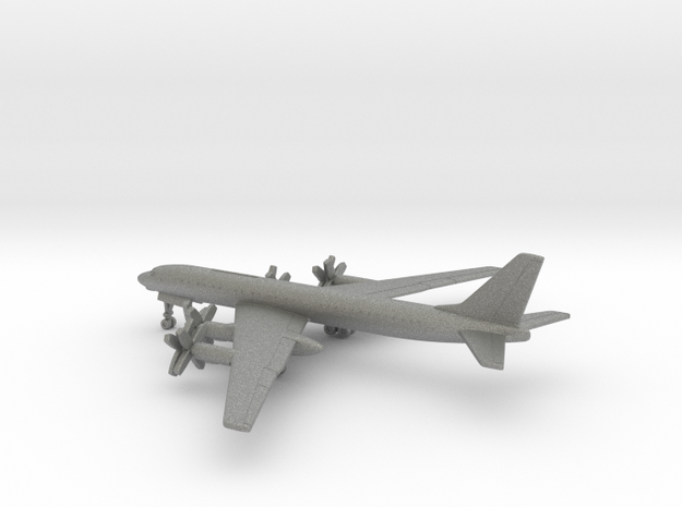 Tupolev Tu-114 Cleat in Gray PA12: 1:700