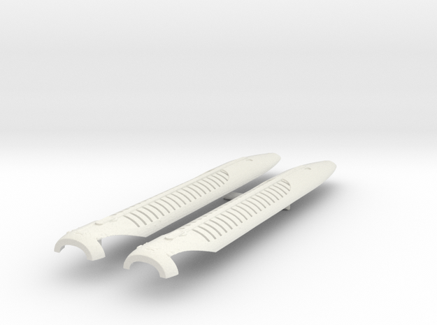 1/2500 Ambassador Concept Upper Nacelles in White Natural Versatile Plastic