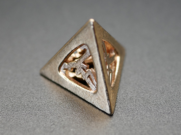 Thoroughly Modern d4 Mini in Natural Bronze