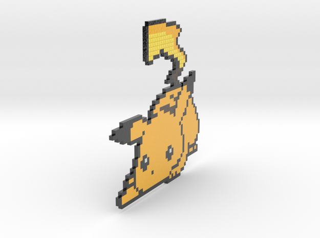 Minecraft Pikachu in Glossy Full Color Sandstone