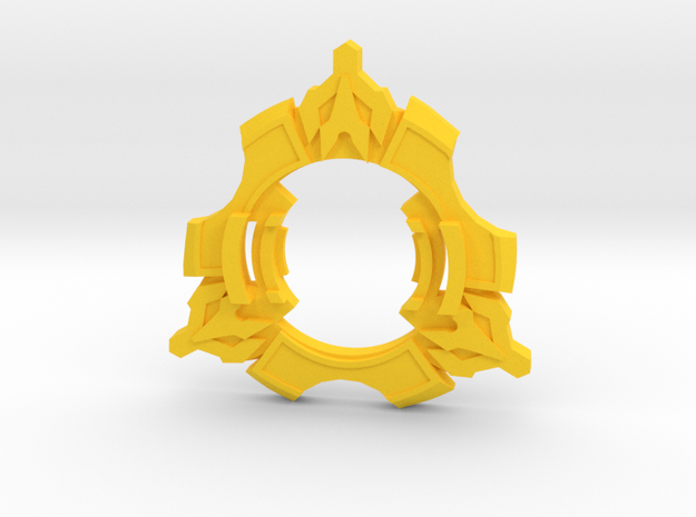 Beyblade Spin Cutter-2 | Anime Attack Ring in Yellow Processed Versatile Plastic