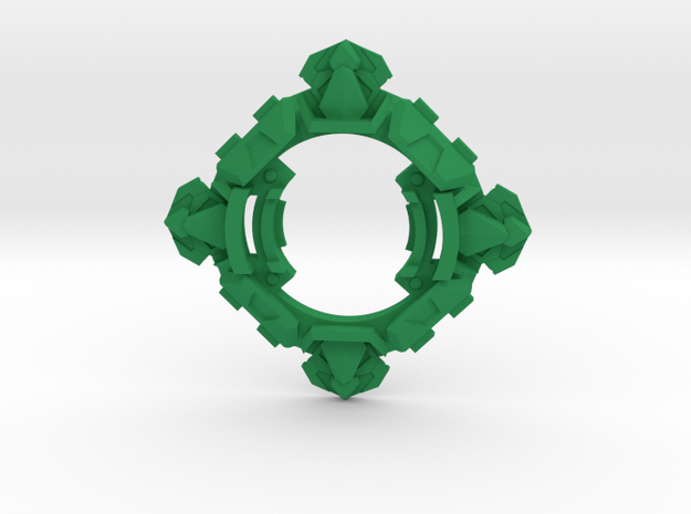 Beyblade Draciel S | Plastic Gen Attack Ring in Green Processed Versatile Plastic
