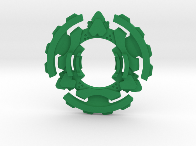 Beyblade Master Draciel | Plastic Gen Attack Ring in Green Processed Versatile Plastic