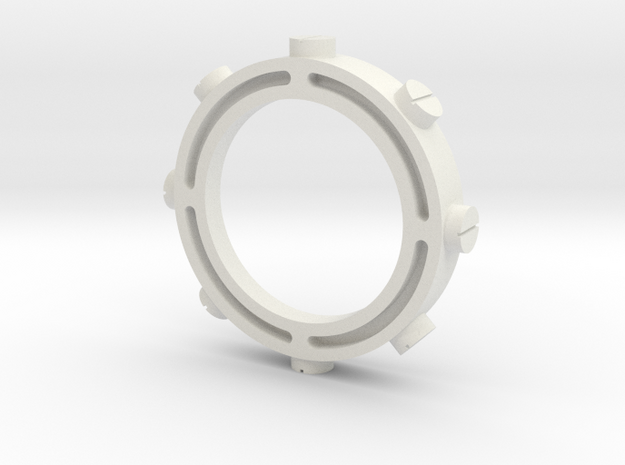 Free Defense Ring (Beyblade HMS) in White Natural Versatile Plastic