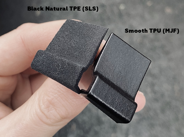 Brera right rubber boot shelf pad in Black Natural TPE (SLS)