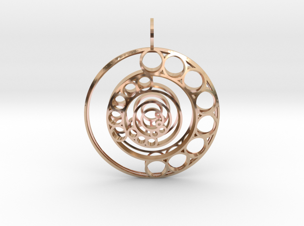 Song of the Spheres (Double-Domed) in 14k Rose Gold Plated Brass