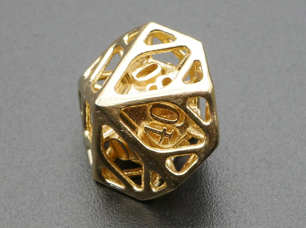 Cage d10 Decader Mini in Natural Brass