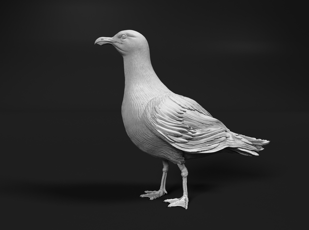 Glaucous Gull 1:24 Standing 1 in Tan Fine Detail Plastic