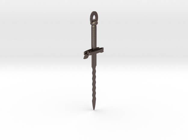 General Kael inspired Dagger Pendant in Polished Bronzed-Silver Steel