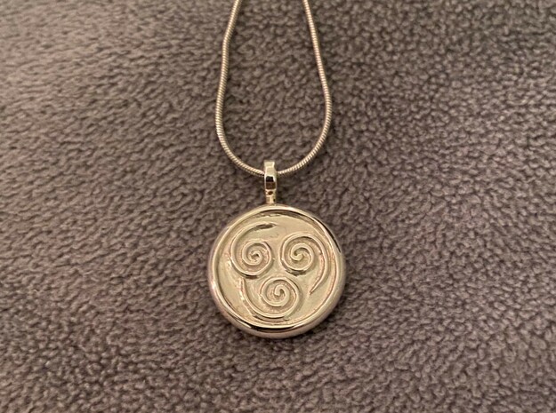 Airbending Pendant from Avatar the Last Airbender in Antique Silver