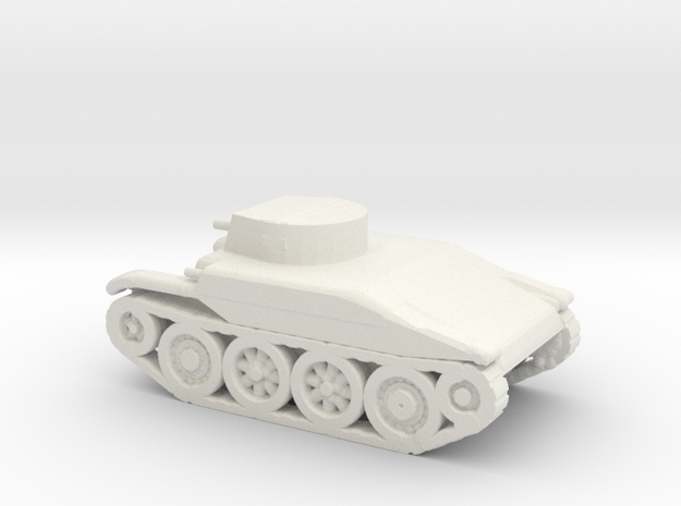 1/72 Scale T4E1 Combat Car in White Natural Versatile Plastic