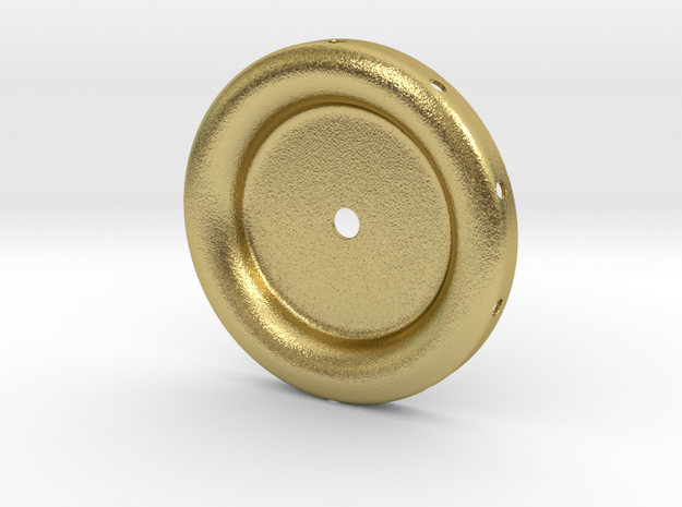 GE Pancake Back Plate (10 hole wire version) in Natural Brass