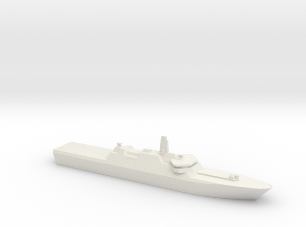 1/1250 Scale Damen Cross Over Ship in White Natural Versatile Plastic