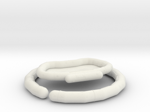 73-74-Raft and Flotation collar in White Natural Versatile Plastic