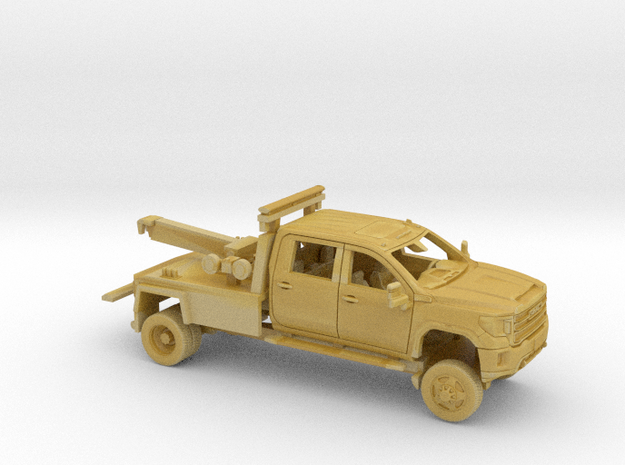 1/160 2019-22 GMC Sierra HD Crew Cab Tow Bed Kit in Tan Fine Detail Plastic