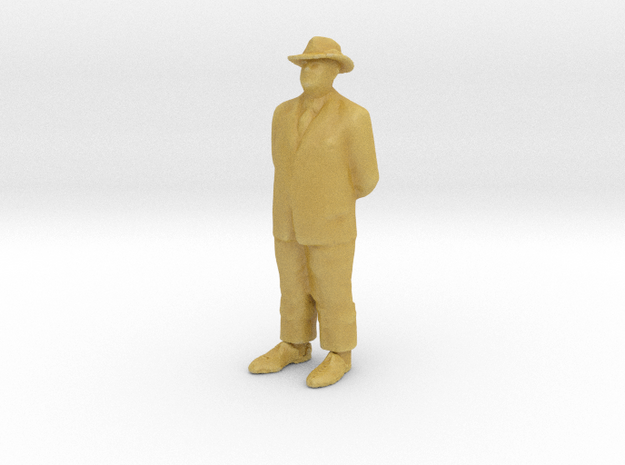 O Scale Old Man Sunday Best in Tan Fine Detail Plastic