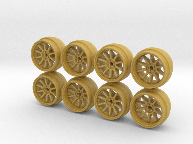 SSR SP3 8-6 Hot Wheels Rims in Tan Fine Detail Plastic