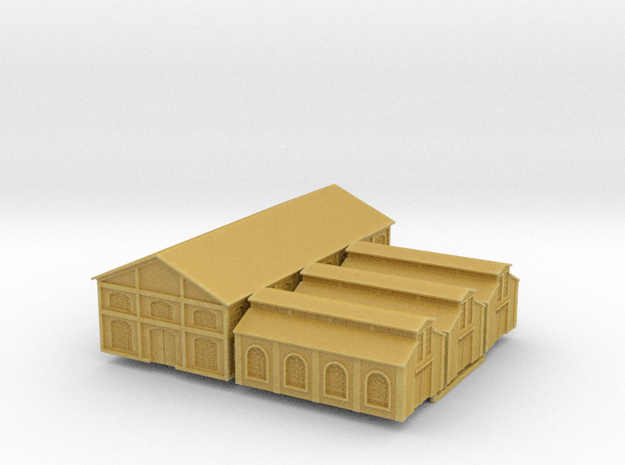 1/700th scale Warehouse set in Tan Fine Detail Plastic