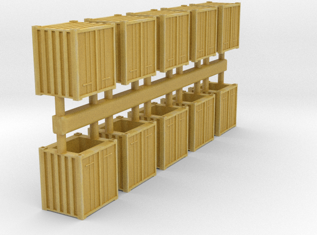 6ft 66" Container in 1-350 (10pcs.) in Tan Fine Detail Plastic