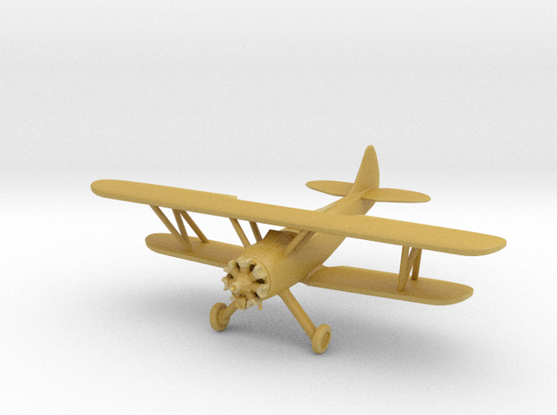 Waco UPF7 Biplane - 1:200scale in Tan Fine Detail Plastic