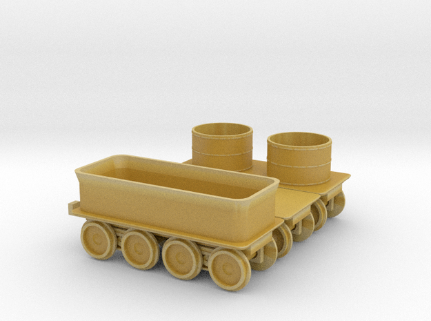 Cars for Grant 4-4-0 - Nscale in Tan Fine Detail Plastic