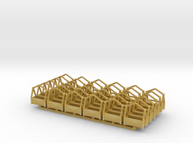 Overhead Tram Chairs - Set of 30 in Tan Fine Detail Plastic