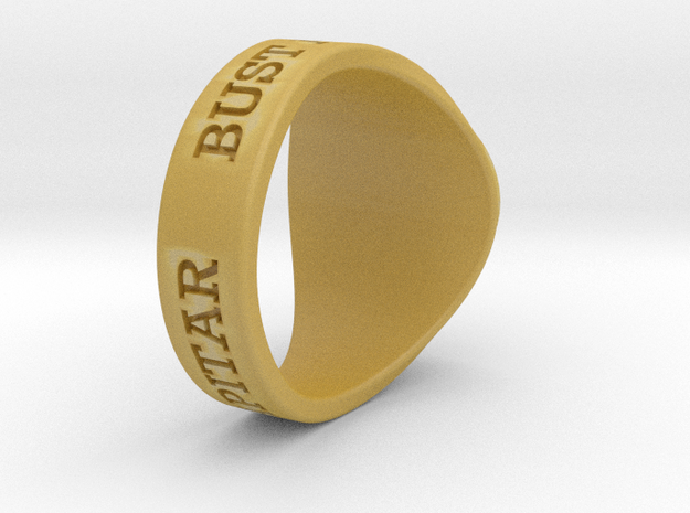 NuperBall ANZE CAPITAR Ring s20 in Tan Fine Detail Plastic