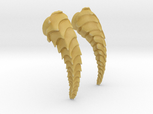 Horn design nude heels 2 in Tan Fine Detail Plastic