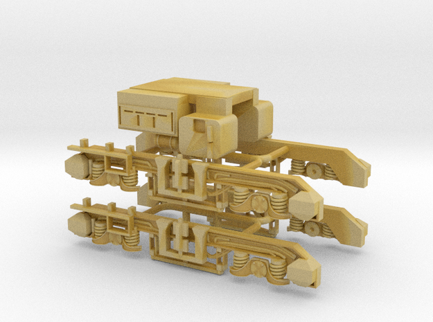 British Rail Class 74 Chassis detail/bogie sides in Tan Fine Detail Plastic