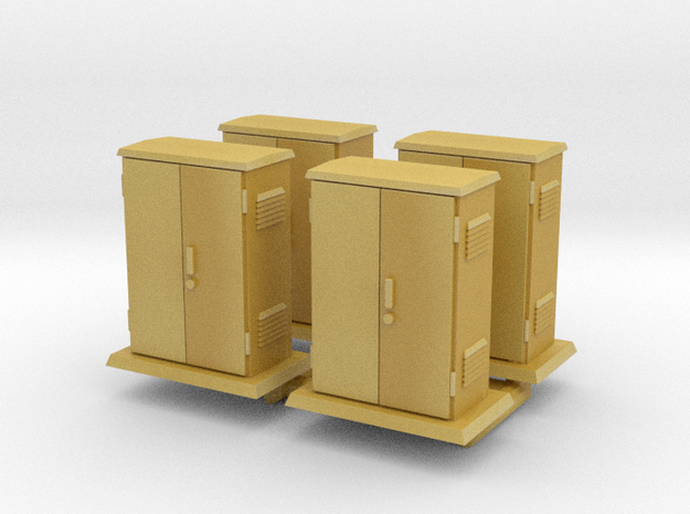 Padmount  Electrical Box 01. 1:72  Scale in Tan Fine Detail Plastic
