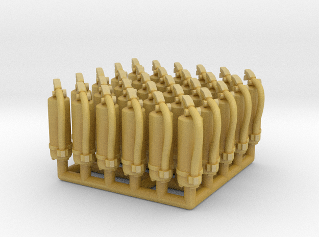 Fire Extinguisher 01. 1:72 scale  in Tan Fine Detail Plastic
