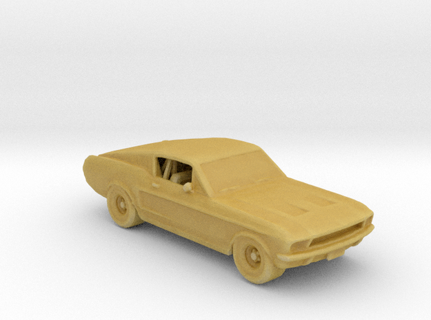 DOHR 1968 Ford Mustang (00) 1:160 scale in Tan Fine Detail Plastic