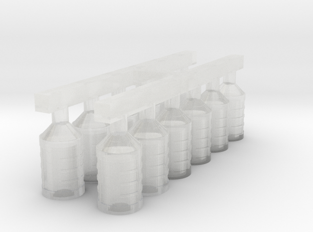 1/96 Lanterns for 18th and 19th Century Ships in Clear Ultra Fine Detail Plastic