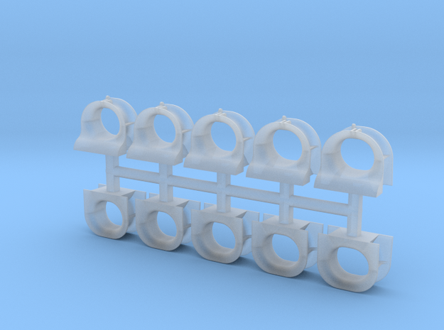 Bow & Stern Chocks - 1/96 - 5 pairs in Clear Ultra Fine Detail Plastic