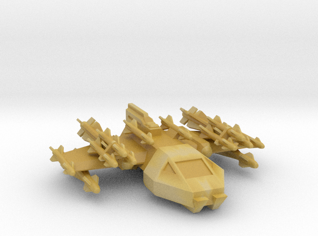 285 Scale Kzinti Large Attack Shuttle Fighter MGL in Tan Fine Detail Plastic