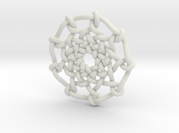Celtic Knots 04 in White Natural Versatile Plastic