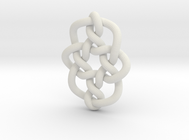 Celtic Knots 08 in White Natural Versatile Plastic