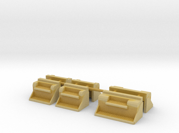 1/87th Kenworth type Vintage step battery boxes in Tan Fine Detail Plastic