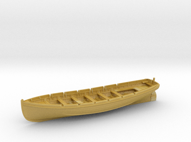 1/144 IJN 9m Cutter w/o. Paddles in Tan Fine Detail Plastic