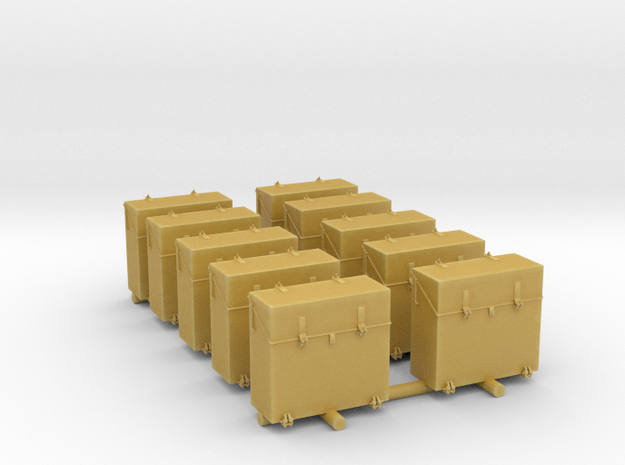 1/48 IJN Ammo Box 25mm Triple Set 10 Units in Tan Fine Detail Plastic