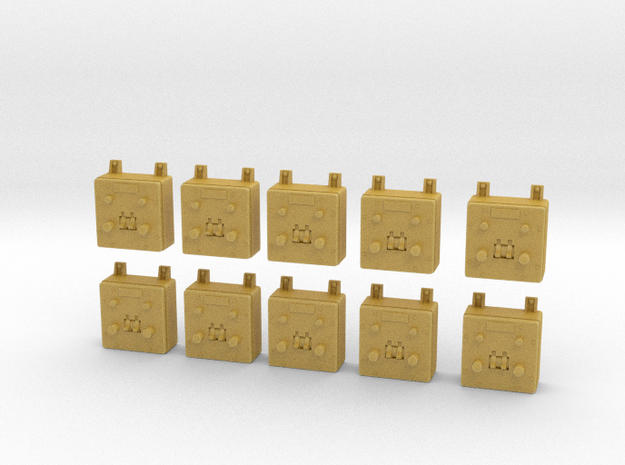 1/25 Wall Switch B Set x10 in Tan Fine Detail Plastic