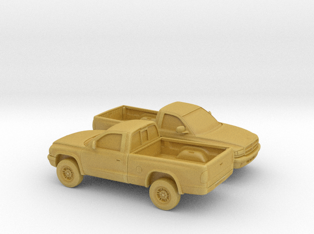 1/160 2X 1997-04 Dodge Dakota Regular Cab in Tan Fine Detail Plastic