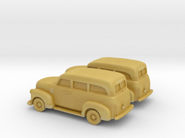 1/200 2X  1947-Chevrolet-Suburban in Tan Fine Detail Plastic