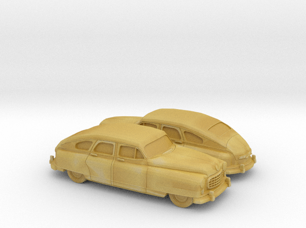 1/160 2X 1949-50 Nash Ambassador Sedan in Tan Fine Detail Plastic