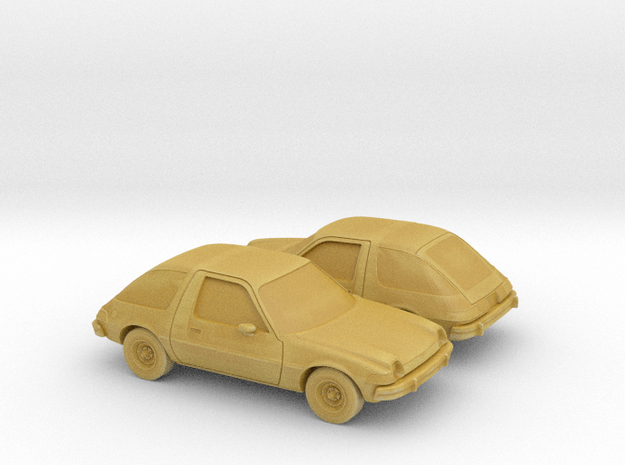 1/160 2X 1975-77  AMC Pacer in Tan Fine Detail Plastic